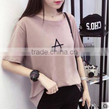 The 2017 Summer Loose Short Sleeve T-shirt Female Fashion