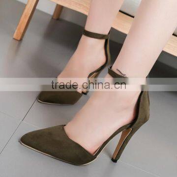 Zm11671a Big Size Cusp High Heel Shoes for Women 2017 Fashion Ladies Sandals photo-2