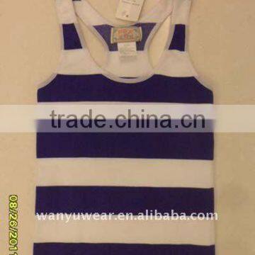 fashion stripes seamless ladies vest