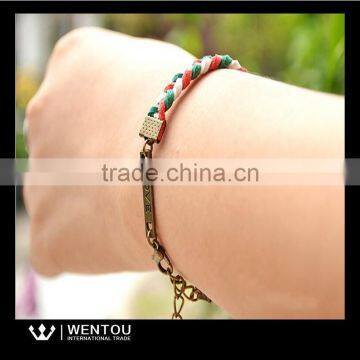 New Style Velvet Rope Lucky Braided Friendship Bracelet photo-2