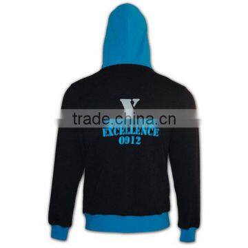 2016 Outdoor Zip up Wholesale Plain Black High Quality Men Hoodies photo-4