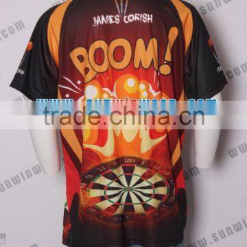 Fashional Design Sublimation Printing Custom Dry Fit Sublimation Print Dart Shirts Men Jersey photo-2