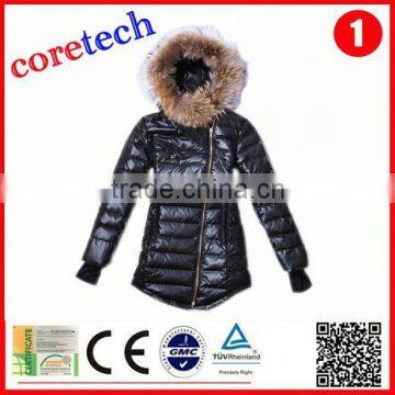 Breathable Popular Down Jacket With Real Fur Factory photo-2