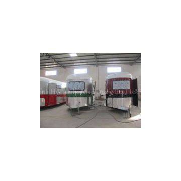Chinese horse trailer angle load semi trailer