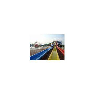 big long colorful Free Fall Water Slide , fiberglass Racing Extreme slides