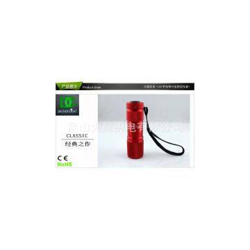FL178-9A 9LED RED BODY ALUMINUM TORCH LIGHTS FLASHLIGHT FACTORY WHOLESALE CHINA photo-2