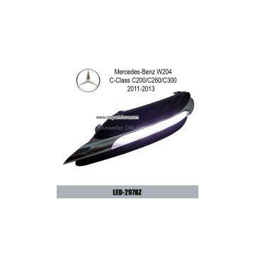 Mercedes Benz W204 C-Class C200 C260 C300 2011-2013 DRL LED Daytime Running Lights
