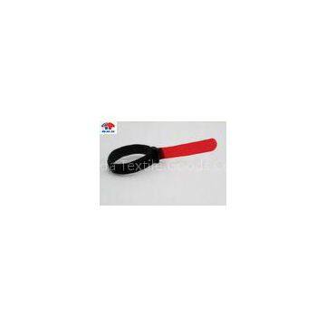 Nylon Red Adjustable Velcro Straps / Wire Velcro Straps Waterproof