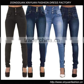 Women skinny high waist slim jeans ladies xxx usa sexy photo stretch denim pants