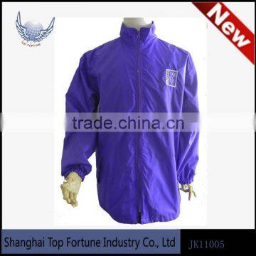 Full zip Nylon windbreaker Jacket Men