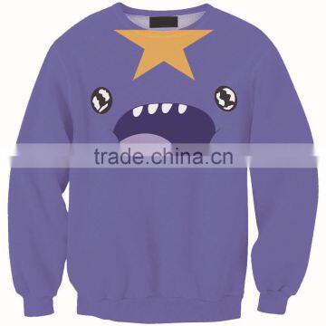 Cartoon print Fleece custom sweatshirt