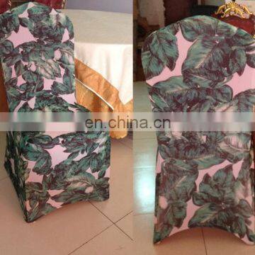 New Style Spandex Foliage Printed Chair Covers