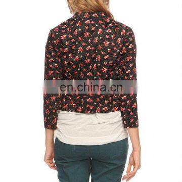 CHEFON Rose Pattern Blazer CFB0111