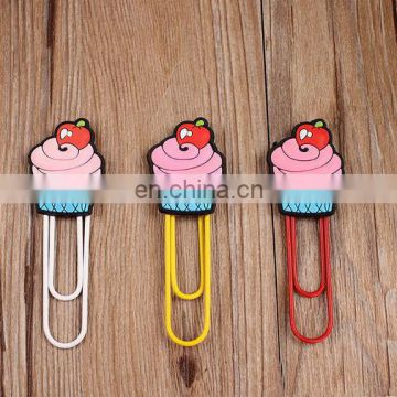 lovely ice cream shape pvc bookmarks for christmas party