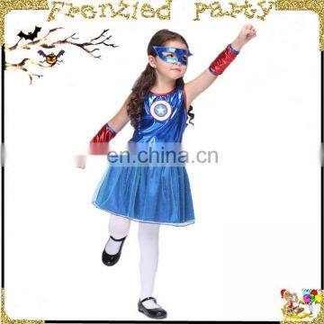 wholesale girl fancy party Captain America costume FGCC-0149