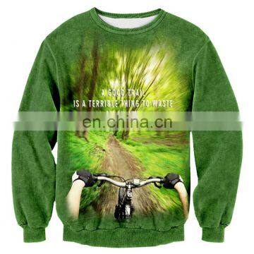 Exquisite green jungle man sweater