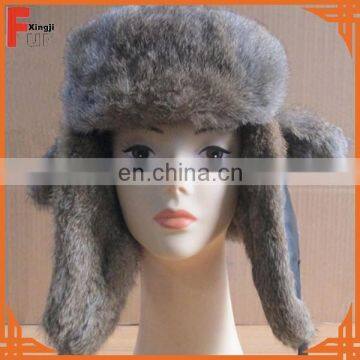 Top quality real fur bomber hat