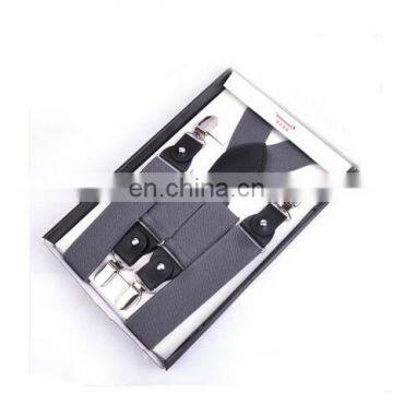 Wholesale Yiwu High Quality 3.5cm Mens Elastic X-back Adjustable Clip-on Suspenders photo-2