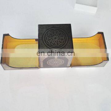 Wholesale Customized Design Hot Stamping Hardcover Special Both Side Turnover Paper Box photo-3