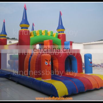 Hottest inflatable combo bouncer, obstacle course with dual arch for fun