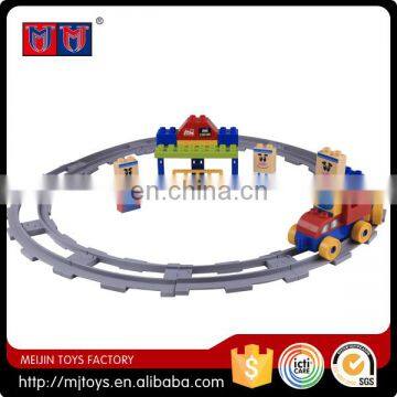 Meijin Hot sale Intelligence 33pcs train track set building blocks toys for children