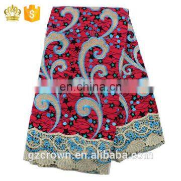 2017High-quality Top Fashion New Designs French Lace Wax Print Fabric African Lace for Make ClothesH170111014 photo-4