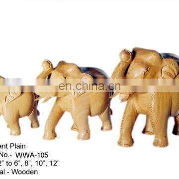 Wood Crafted Elephant