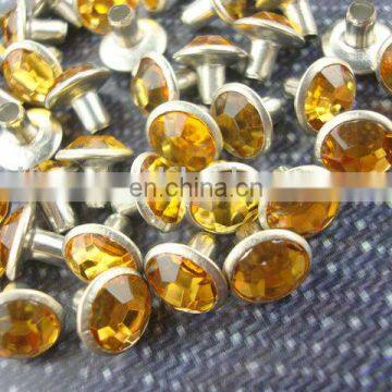 wholesale crystal studs and rivets for garment accessories