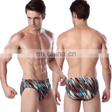 Plus size Classic Pattern Stripe Print Sexy mens swimming Briefs