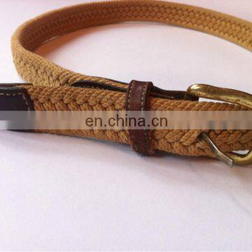 Braided rope belt fashion rope belts