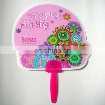 die cut hand held fan