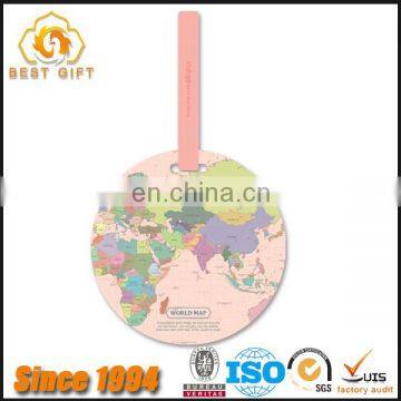 Wholesale Personalized Globe Shaped PVC Luggage Tags