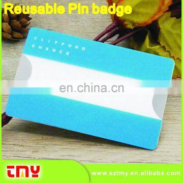 Cheap Custom Pin Badge,Blank Plastic Badge Maker,Wholesale Staff Uniforms Black Board Style Logo Pin Badge photo-5