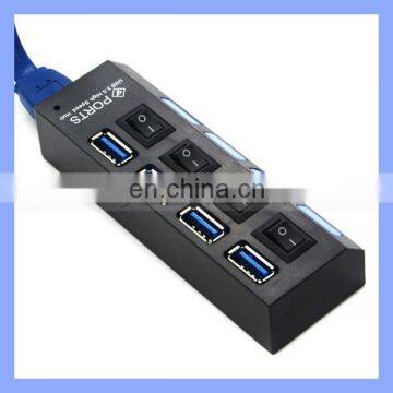 4 Ports USB 3.0 Hub With On/Off Switch for PC Desktop Laptop photo-2