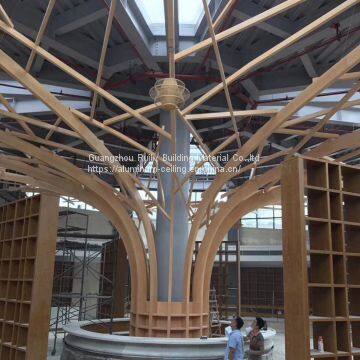 Colorful Aluminum Baffle Ceiling/Wooden Aluminum Linear Ceiling/Customized Aluminum Baffle Ceiling photo-5