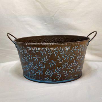 Iron Sheet Material Flower Bucket Garden Product Pot photo-3