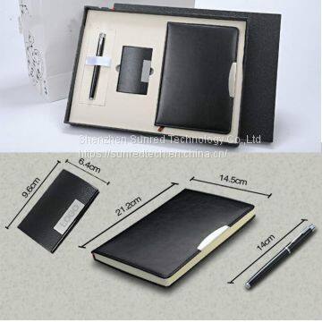 Business Gift Set With PU Leather Notebook Name Card Holder Ballpen,luxury Gift Set for Woman,mens Gift Set photo-5
