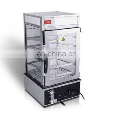 Factory Directly Supply Lowest Price display bread showcase curved glass warming counter top display