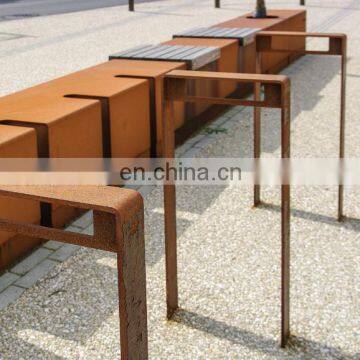 Public Steel Bike Rack Corten Bicycle Racks photo-5