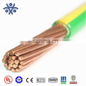600V stranded copper conductor 14AWG 12 AWG 10AWG UL 83 standard PVC wire