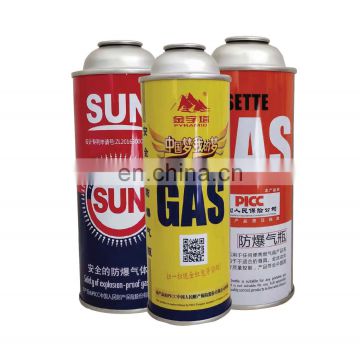 Hebei butane gas canister empty 220g and mini aerosol can 220g