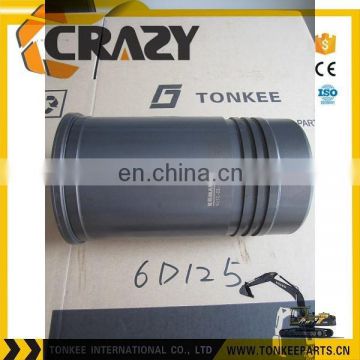 6151-22-2220 6D125 cylinder liner for PC400-6 ,excavator spare parts,6D125 engine parts