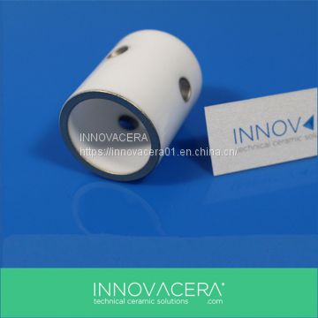 Metallized ceramic tube Mo-Mn plated Al2O3 alumina insulators for prototyping a high-voltage