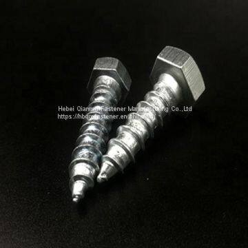 Hex Head Wood Screw DIN571 Zinc Plated Carbon Steel Wood Screw photo-4