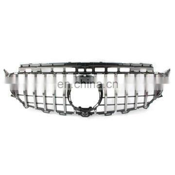 SILVER GT R Style Grill Grille 2016-2018 for Mercedes-Benz W213 E250 E300 E450