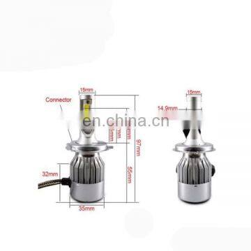 SUV TRUCK C6 LED Headlight Kit Single Bulb H1 H3 H7 H11 880 9005 9006 photo-5