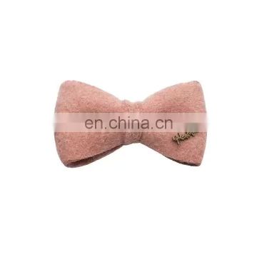 Factory direct British wind flannel textured cat bow tie multicolor dog collar