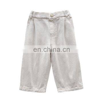 5670/Spring newest fashion all match jeans pants for girls kids denim casual loose pants