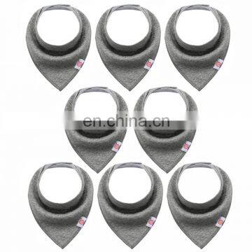 100% Organic Cotton 8 Pack Baby Bandana Bibs for Drooling and Teething photo-3