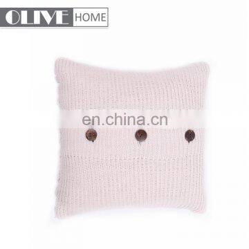 2018 American Style Knit Home Decorative Sofa Cushion Cover With Buttons photo-4